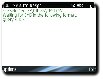 CSV Auto-Responder v1.0 Screenshot